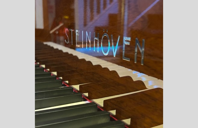 Steinhoven SG148 Polished Walnut Display Model Baby Grand Piano All Inclusive Package (SN:825512) - Image 5